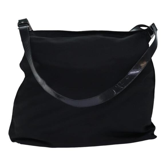GUCCI Shoulder Bag Nylon Black Silver 012 2122 0161 8 - Picture 1 of 16